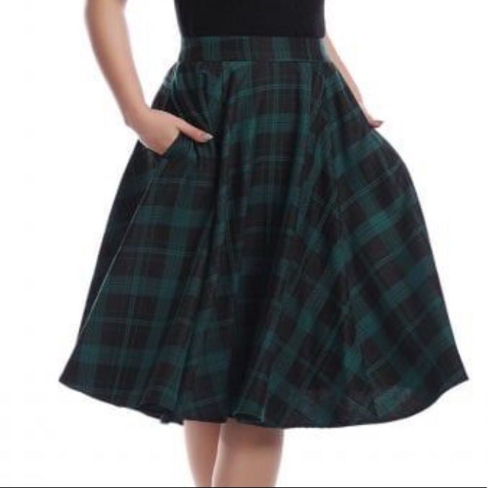 Collectif X ModCloth Jenny Slither Check Skirt